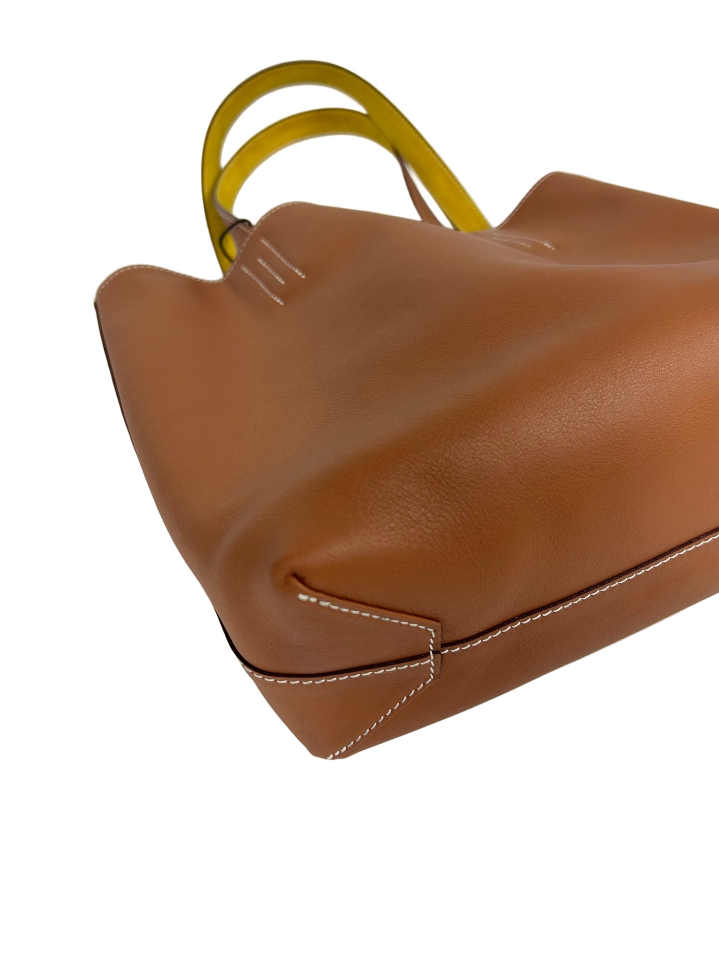 HERMES Double Sense Tote Gold Veau Sikkim Jaune de Naples Chevre Year 2023 Current RRP 3850 euros