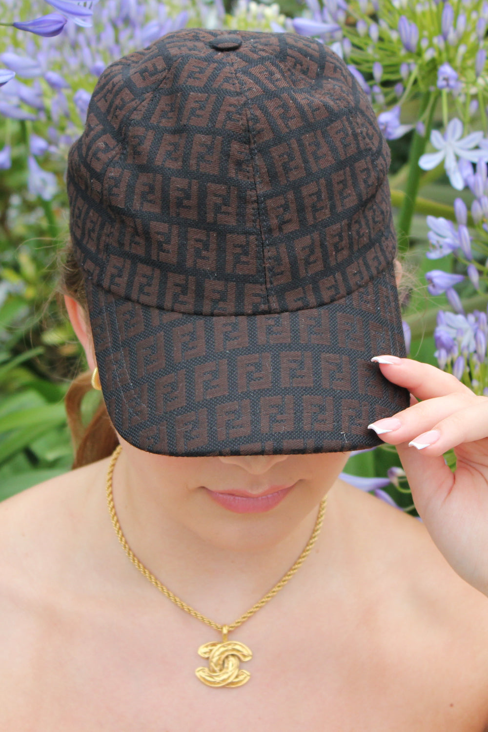 FENDI vintage zucca cap size S