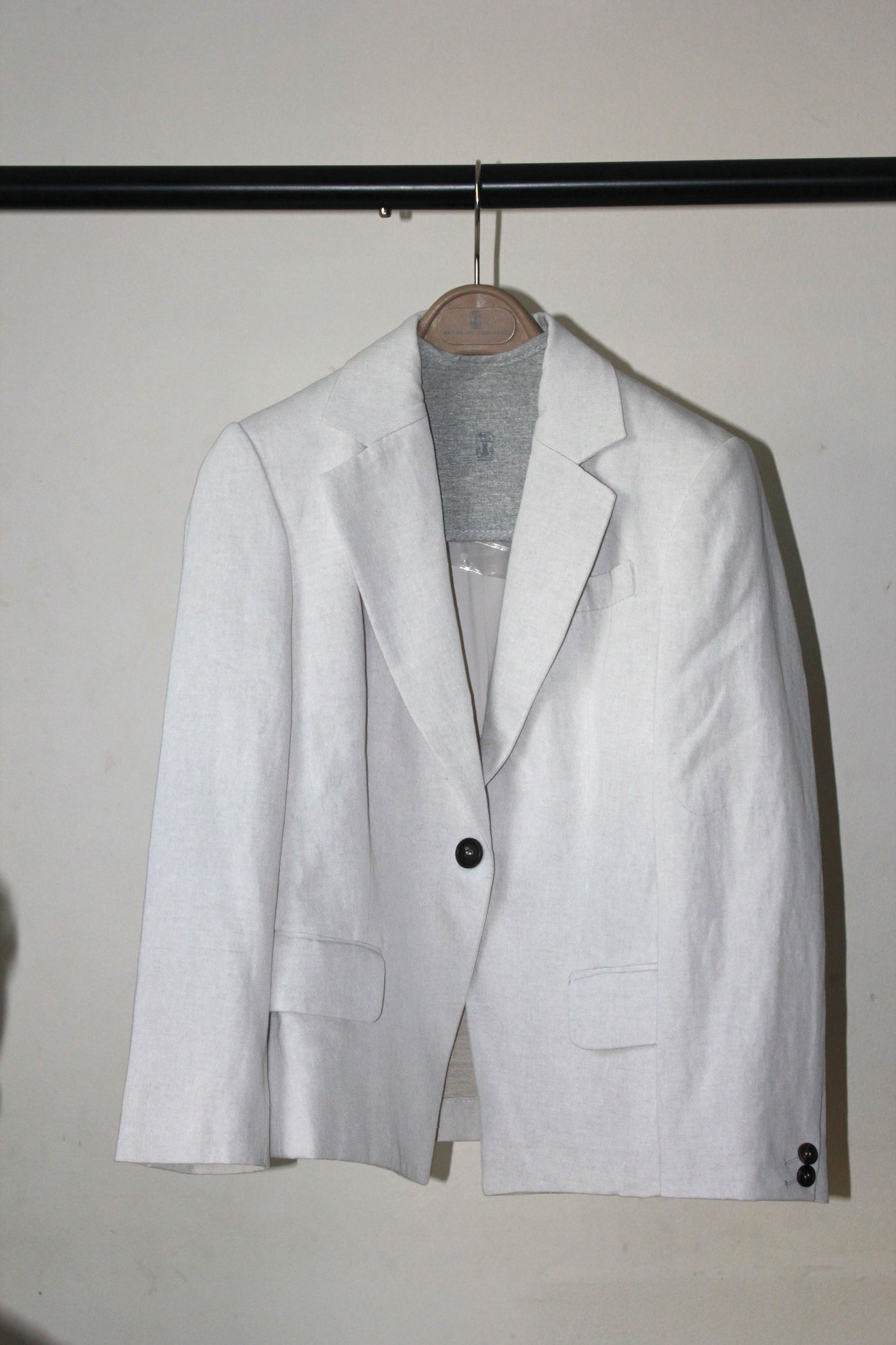 BRUNELLO CUCCINELLI blazer jacket cotton linen size 38