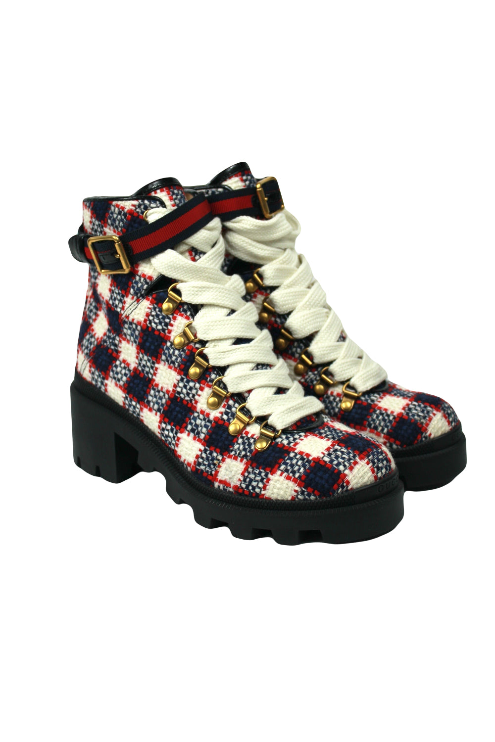 GUCCI tweed ankle boots size 38.5 never worn
