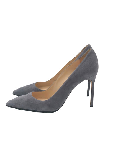 MANOLO BLAHNIK BB Grey suede heels size 38.5 RRP: £545