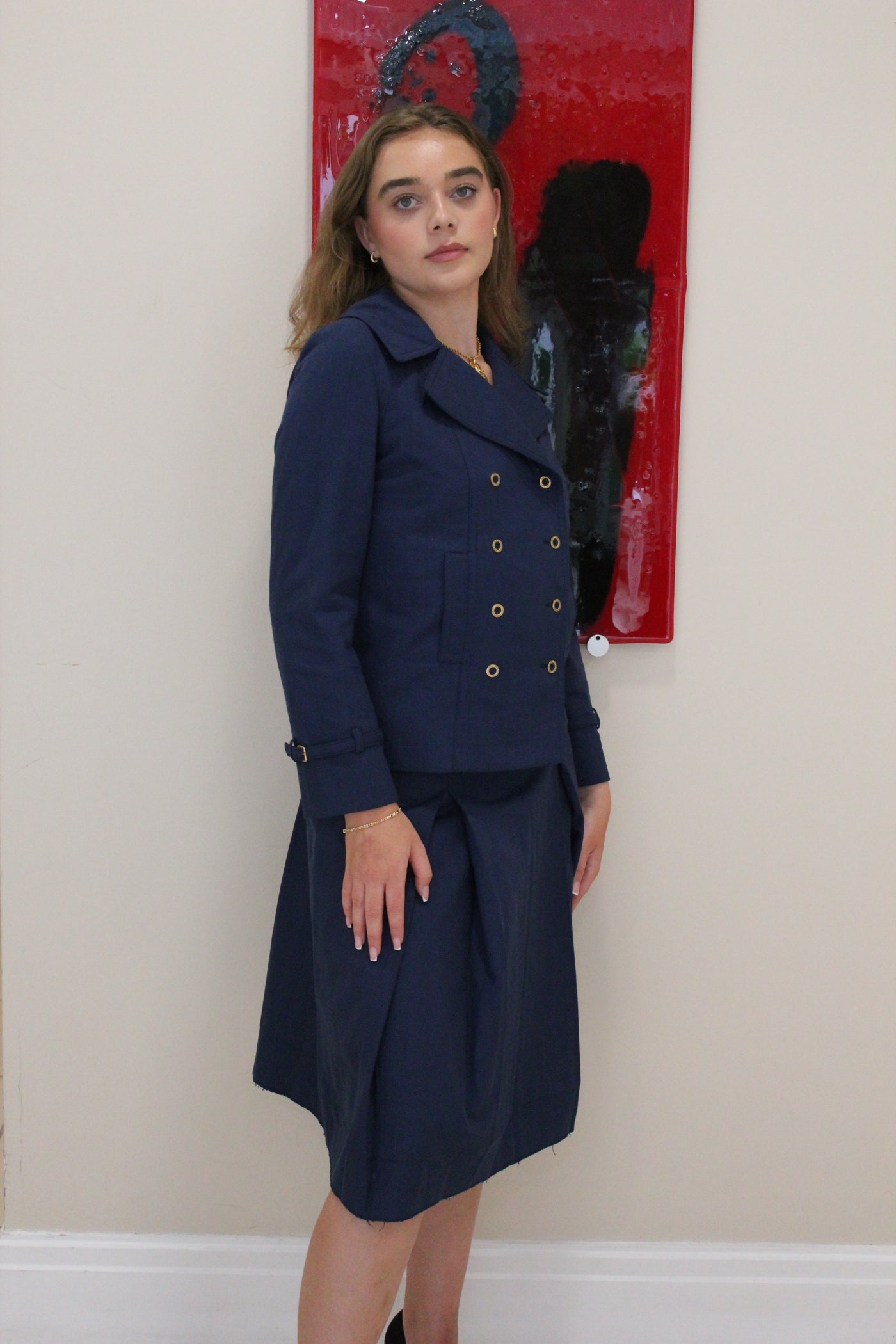 HERMES Sport vintage blue suit two pieces