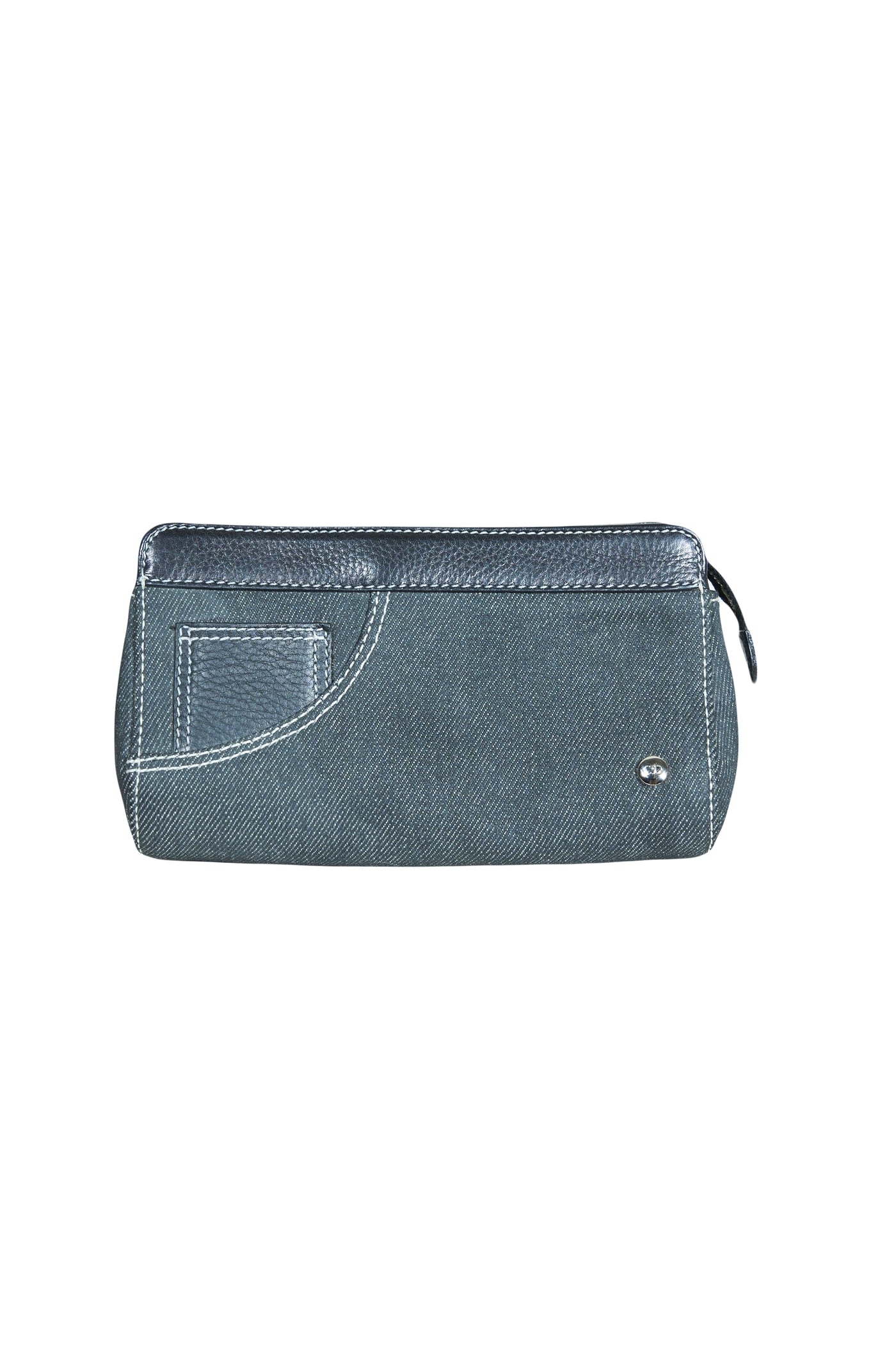 Christian DIOR vintage 00's denim zipper pouch