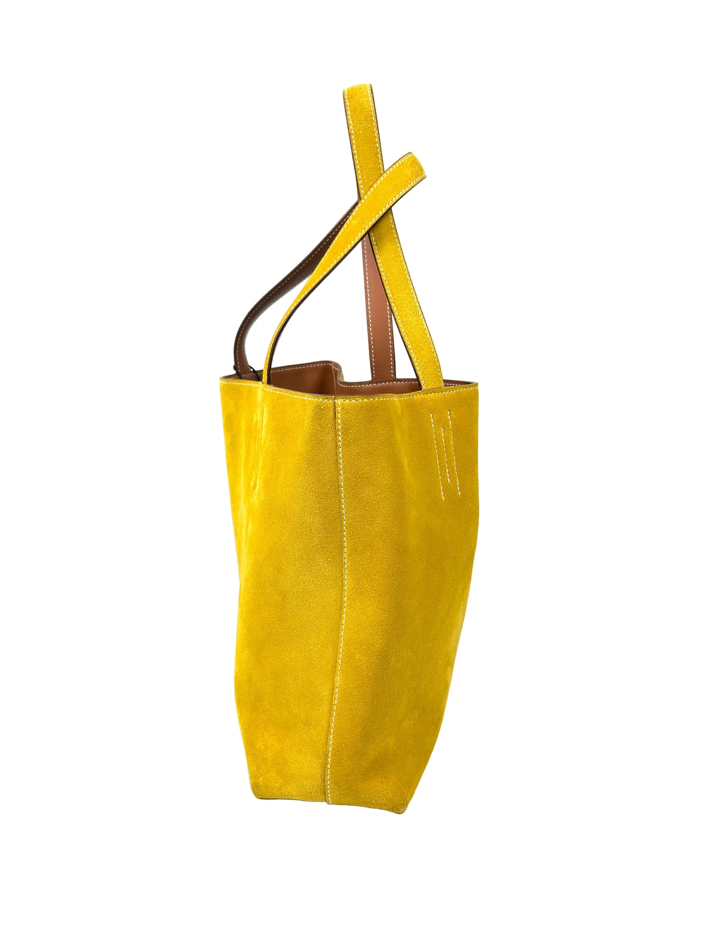 HERMES Double Sense Tote Gold Veau Sikkim Jaune de Naples Chevre Year 2023 Current RRP 3850 euros