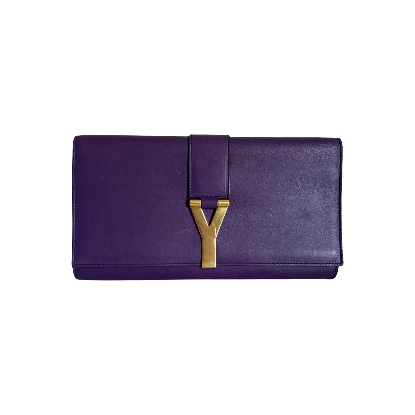 SAINT LAURENT Y Purple clutch