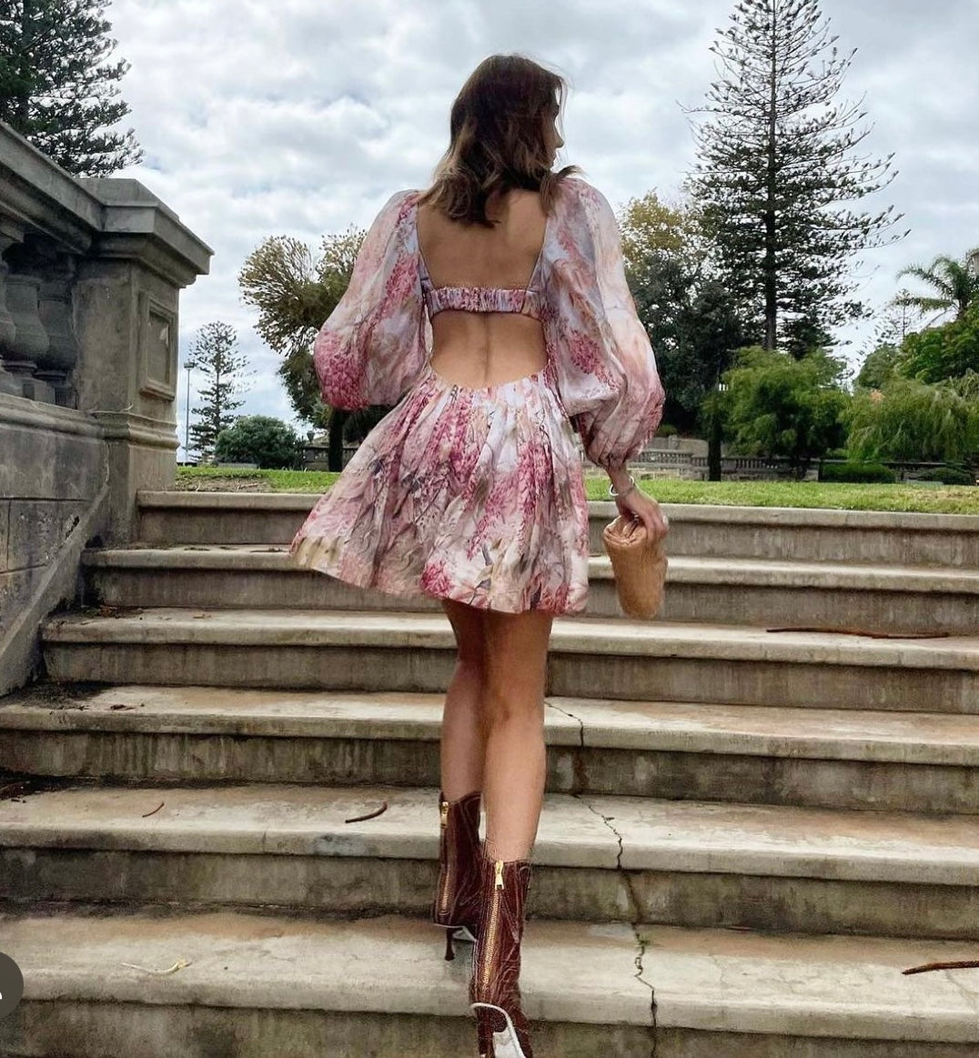 ZIMMERMANN botanica cut out bralette mini dress size 0 RRP: $2248 – U & Moi