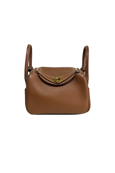 HERMES Lindy Mini || Gold Clemence Leather with Gold Hardware
