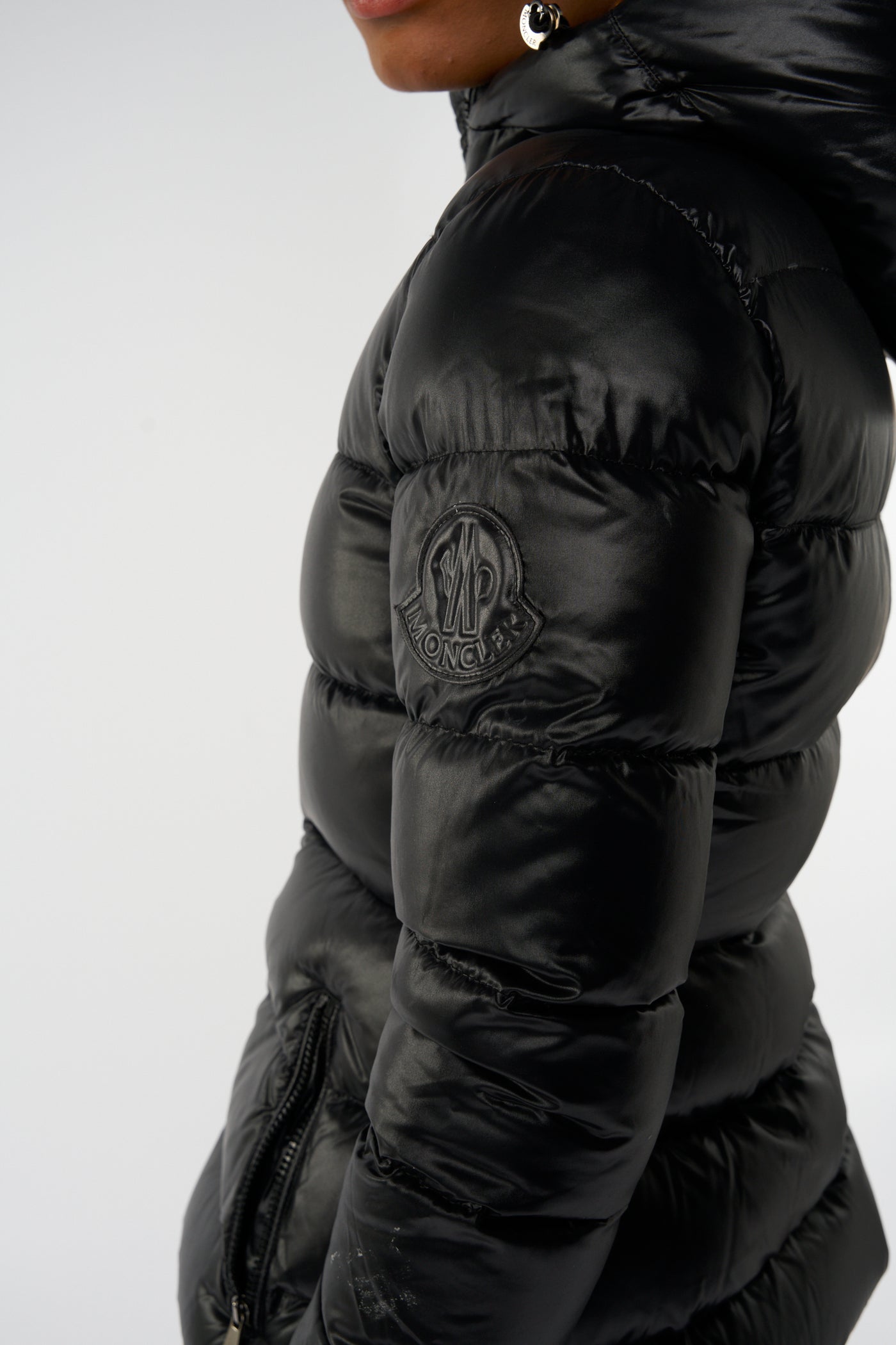 MONCLER black puffer jacket size 0