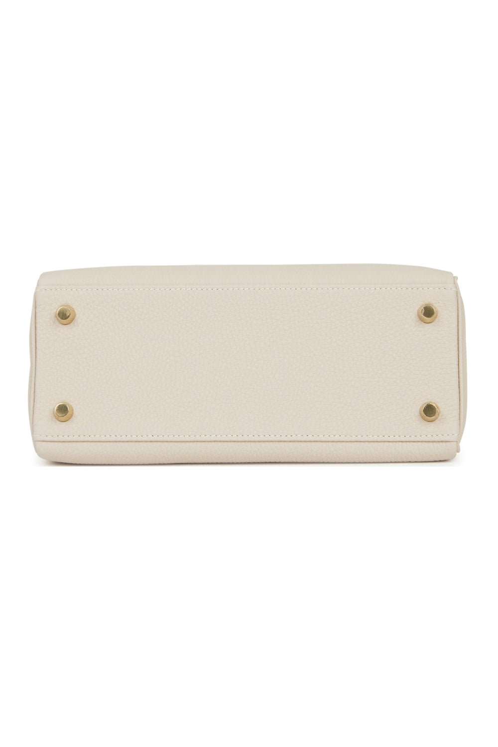 HERMES Kelly 28 Retourne Craie Clemence Leather Gold Hardware Never Worn - FULL SET