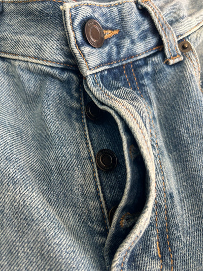 SAINT LAURENT Cassandra YSL high waist straight leg jeans