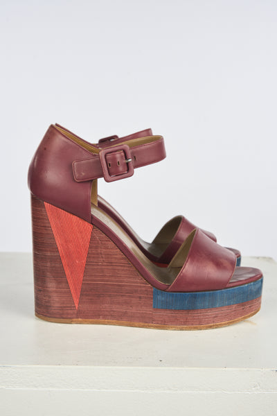 HERMES abstract wedges size 38