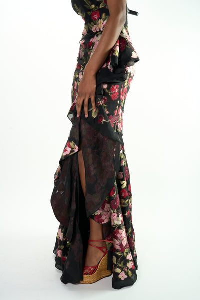 ALEXANDER MCQUEEN haute couture floral gown
