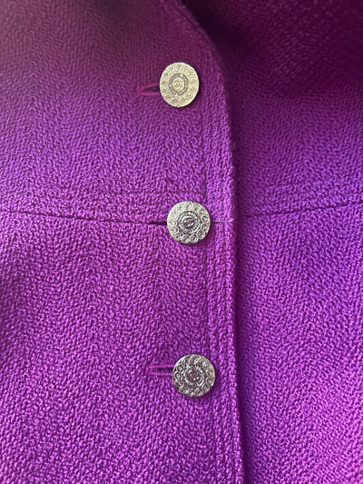 CHANEL purple wool jacket vintage 1997 size 42