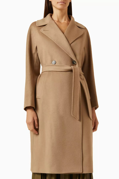 MAX MARA Weekend belted camel wool coat size 36 oversized