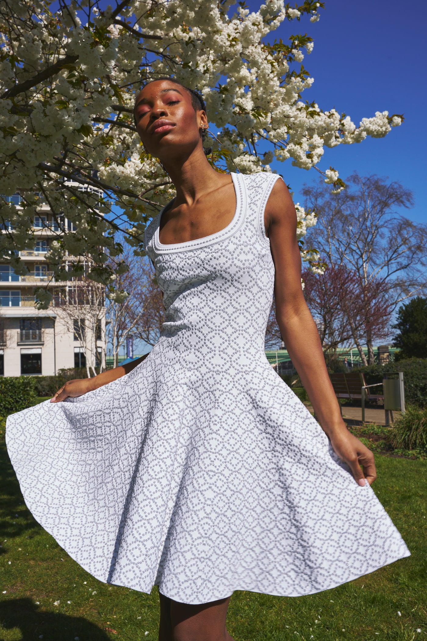 alaia silver dress Alaia Embellished Maxi Dress (Made to Order) Bacino