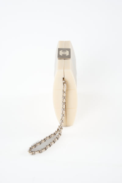 CHANEL minaudiere wrist chain clutch