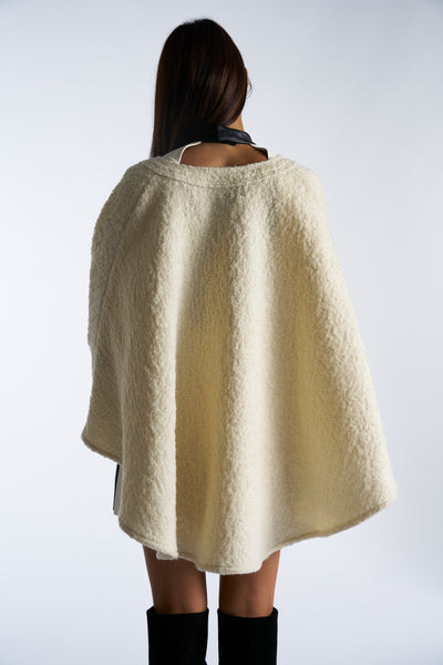 VALENTINO wool bouclé cape size M Fall21 Runway RRP: £2300