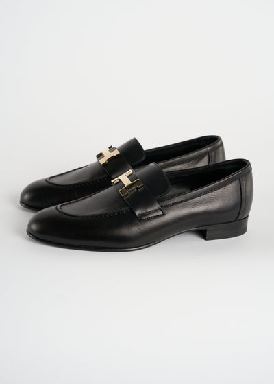 HERMES Paris loafers H buckle never worn