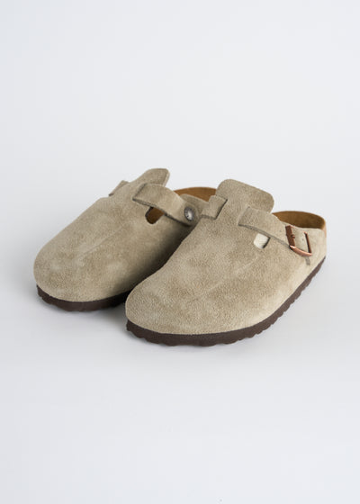 BIRKENSTOCK suede clogs never worn