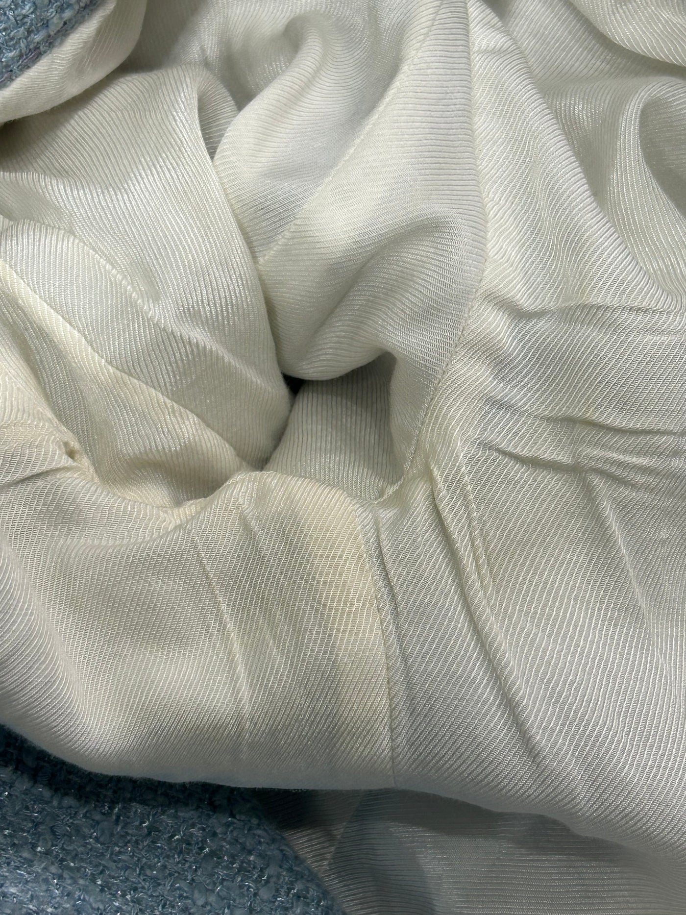 BALMAIN Blue tweed double breasted blazer jacket size 38