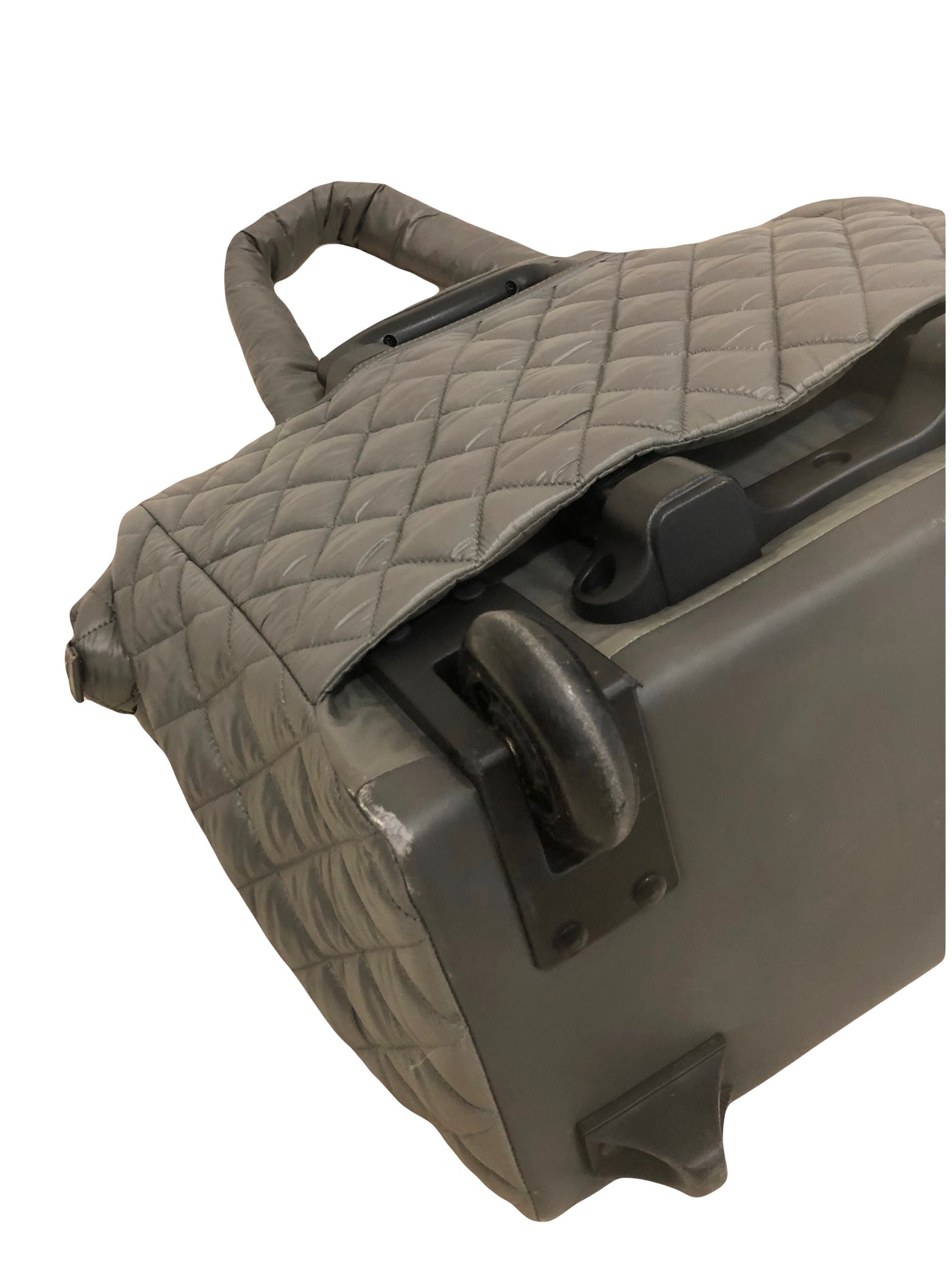 CHANEL Coco Cocoon Grey Matelasse Travel Case bag