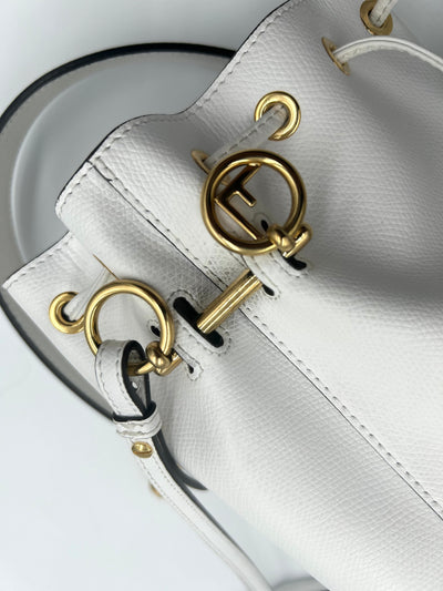 FENDI Mini Mon Trésor bucket bag white RRP: £1450