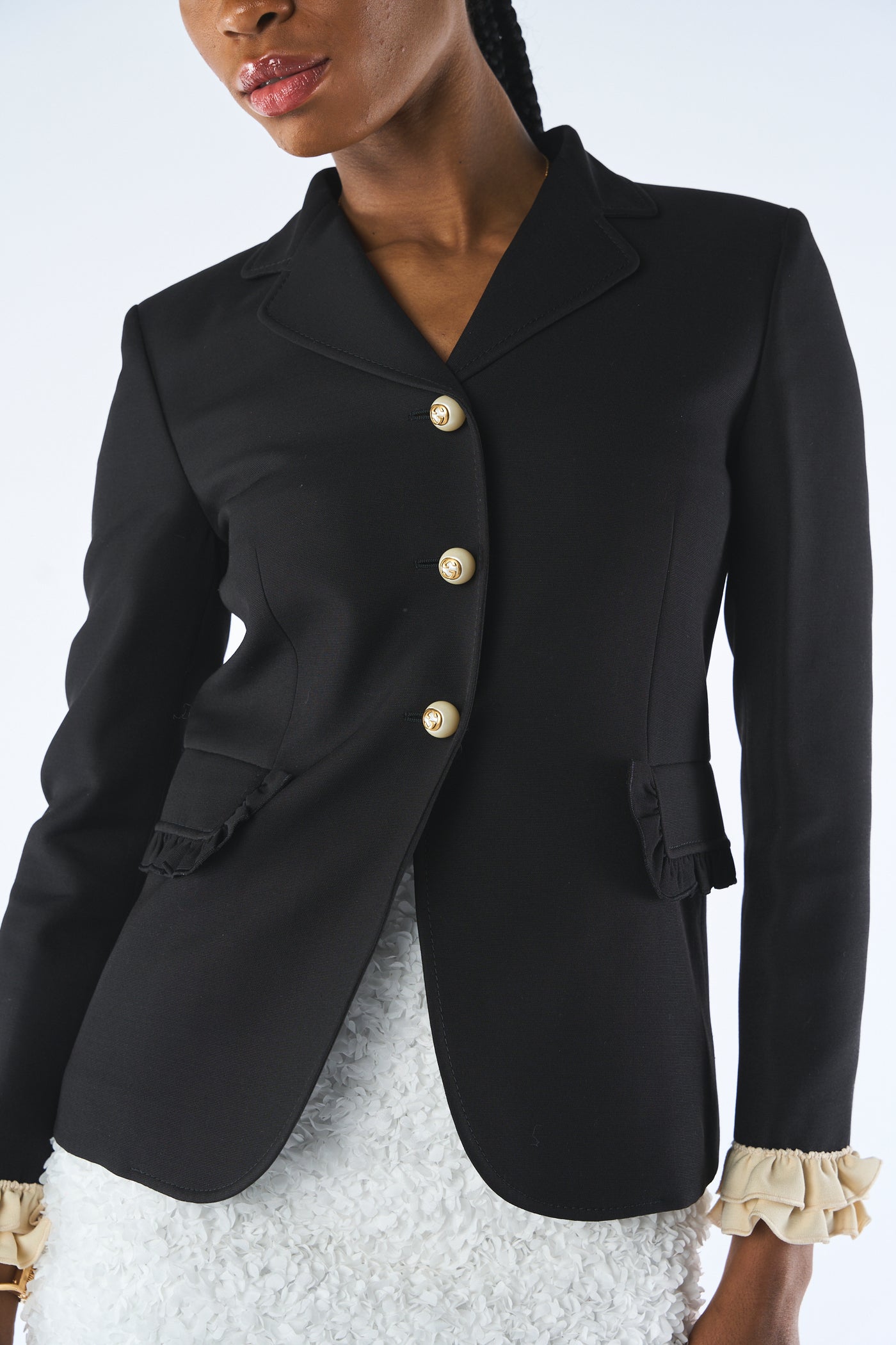 GUCCI black GG pearls jacket brands new with tags