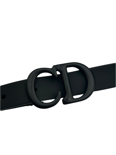 Christian DIOR so black "CD" belt size 80cm