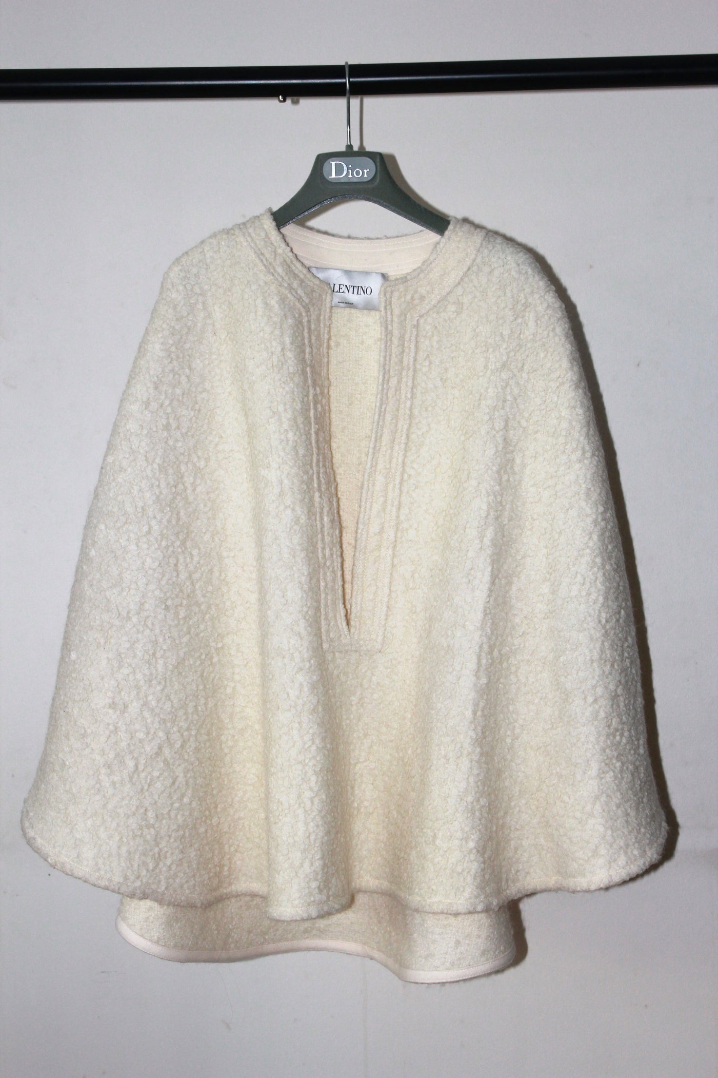 VALENTINO wool bouclé cape size M Fall21 Runway RRP: £2300