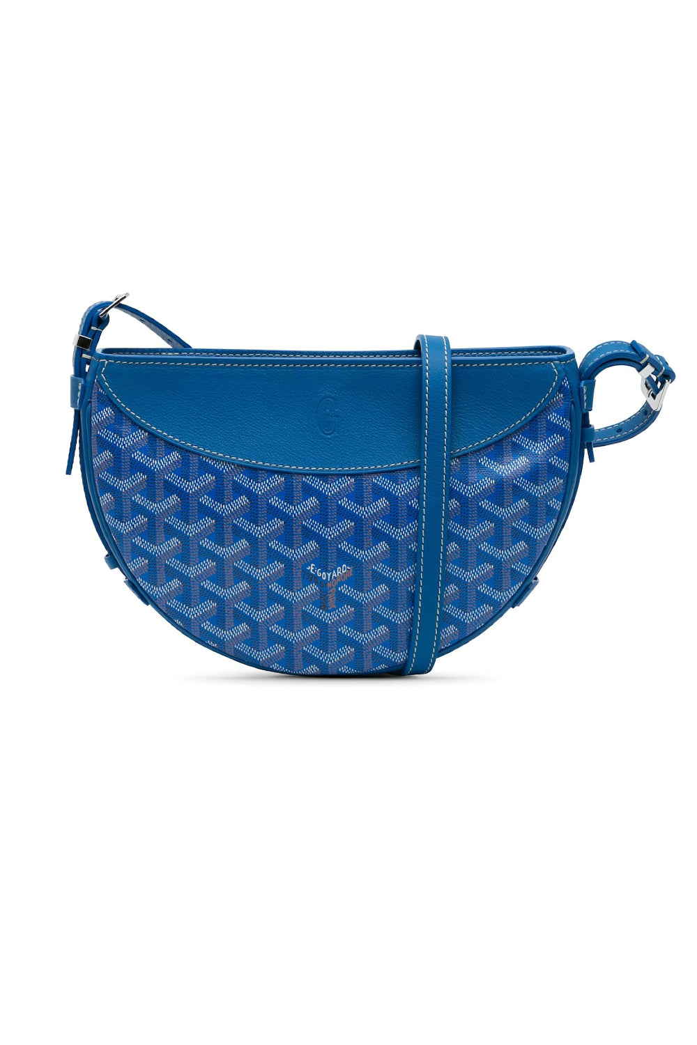 GOYARD Hirondelle Blue Goyardine Crossbody Handbag - Never Worn Full Set with Receipt