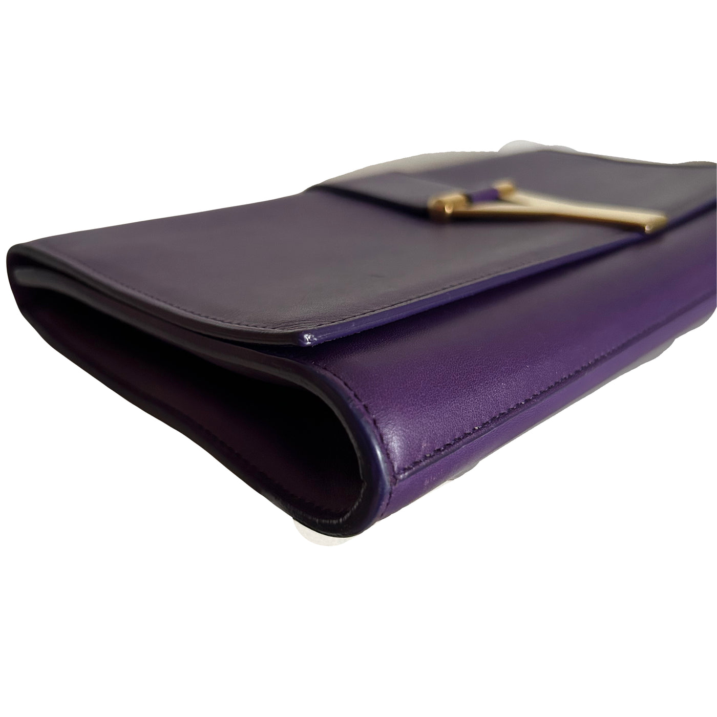 SAINT LAURENT Y Purple clutch