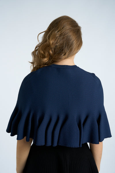 AZZEDINE ALAIA blue cape