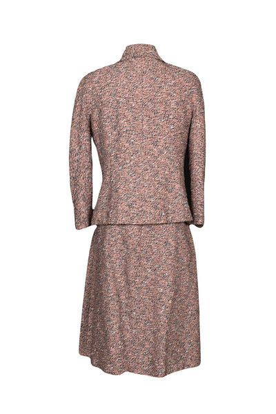 CHANEL Pink Silver Zip Chain Two Pieces Suit 2011 size 42
