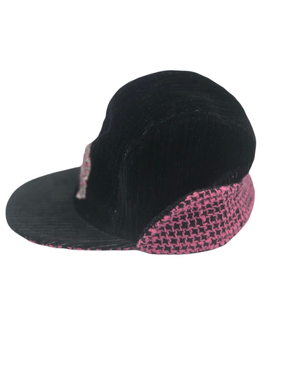 CHANEL Coco Neige 2019/20 corduroy tweed hat size L