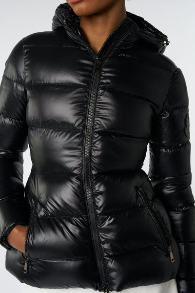 MONCLER black puffer jacket size 0