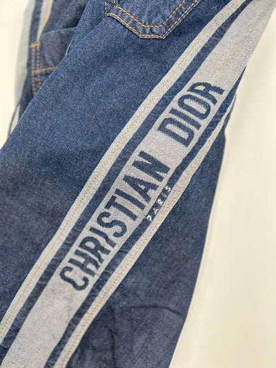 Christian DIOR blue wide leg trouser