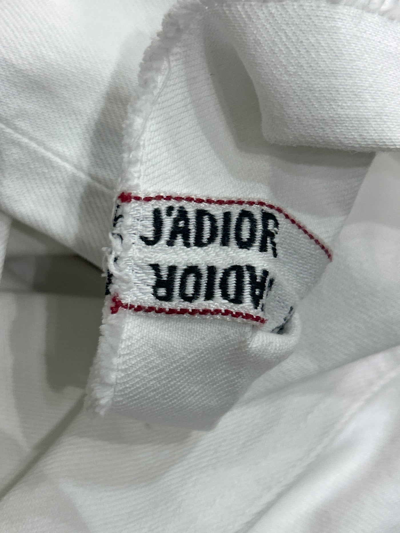 CHRISTIAN DIOR white boyfriend jeans "j'adior" size xxs