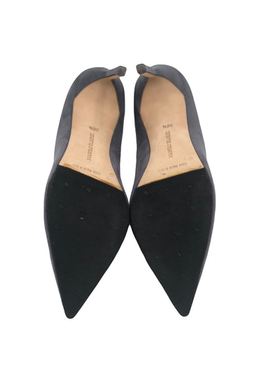 MANOLO BLAHNIK BB Grey suede heels size 38.5 RRP: £545