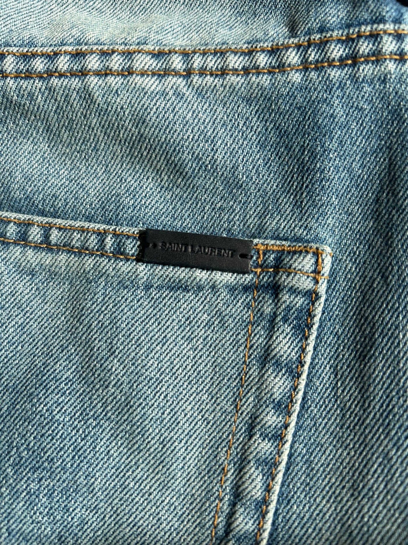 SAINT LAURENT Cassandra YSL high waist straight leg jeans