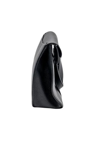 HERMES Alzan 31 Noir Clemence Leather with Gold Hardware