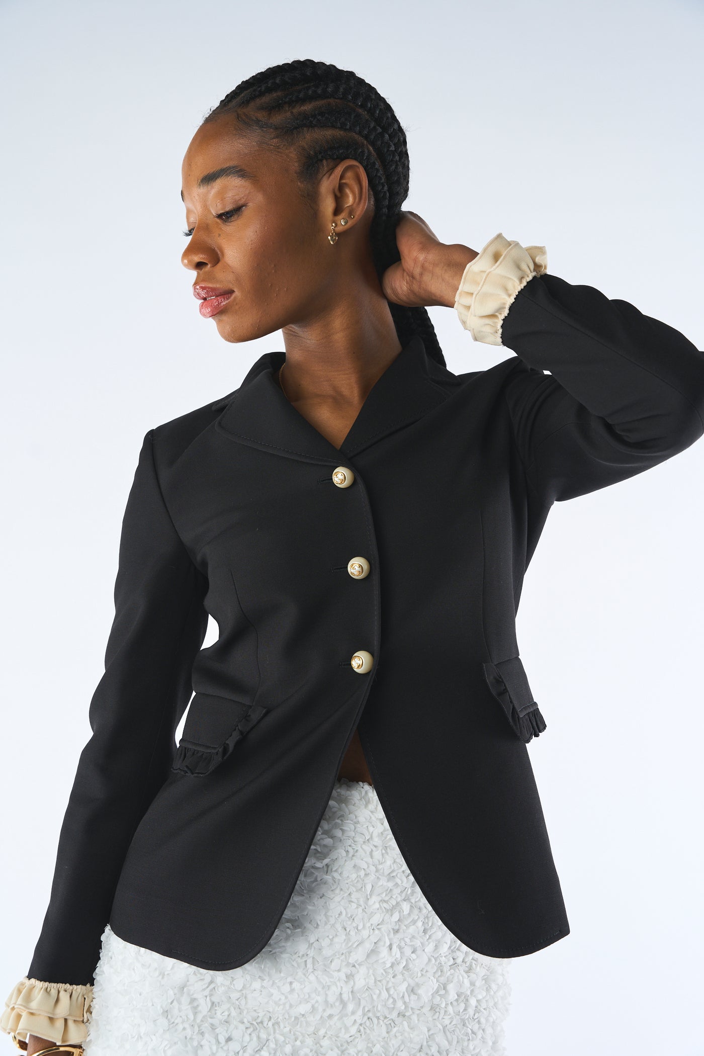 GUCCI black GG pearls jacket brands new with tags