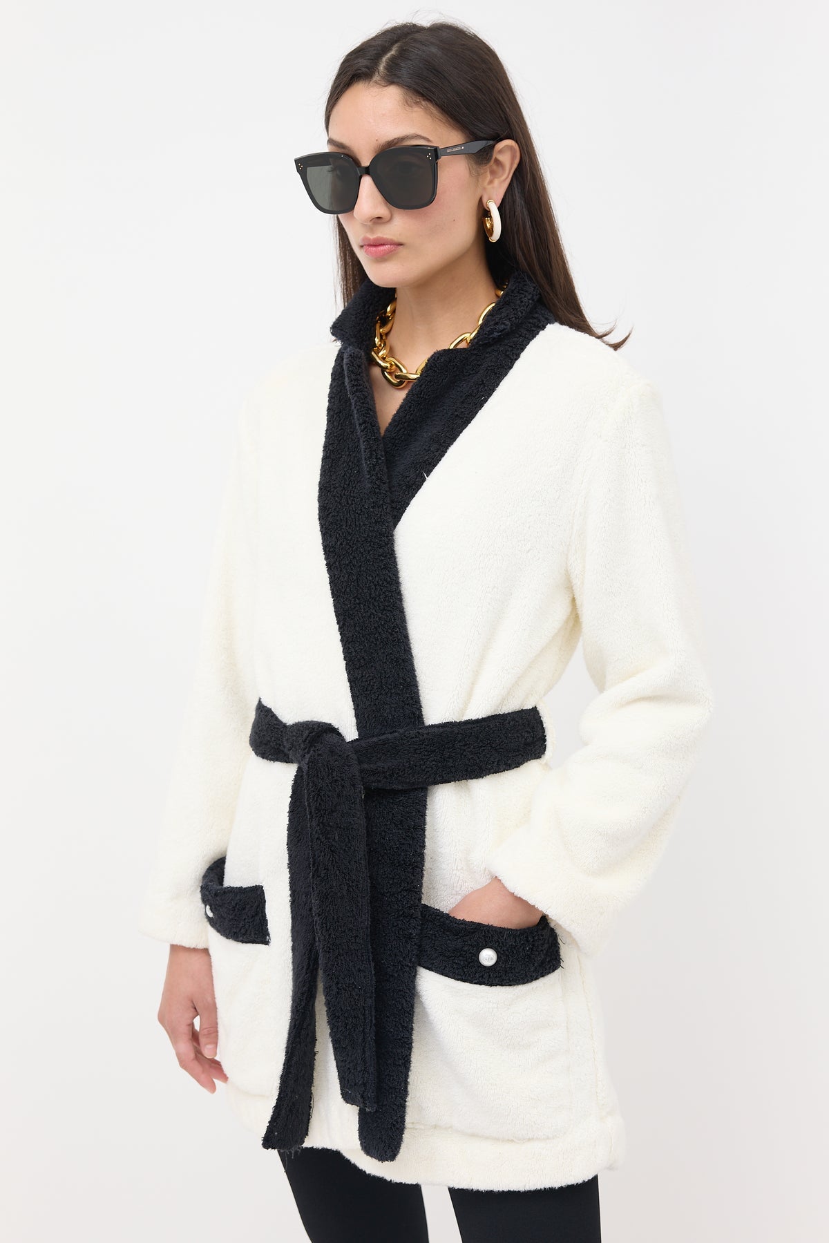 CHANEL Coco Beach terry cotton jacket unworn with tag attached size L