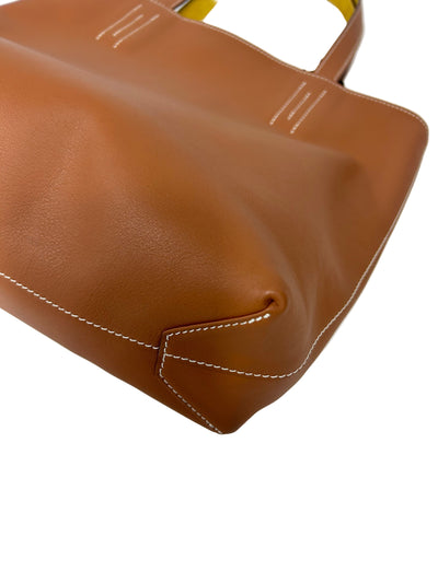 HERMES Double Sense Tote Gold Veau Sikkim Jaune de Naples Chevre Year 2023 Current RRP 3850 euros