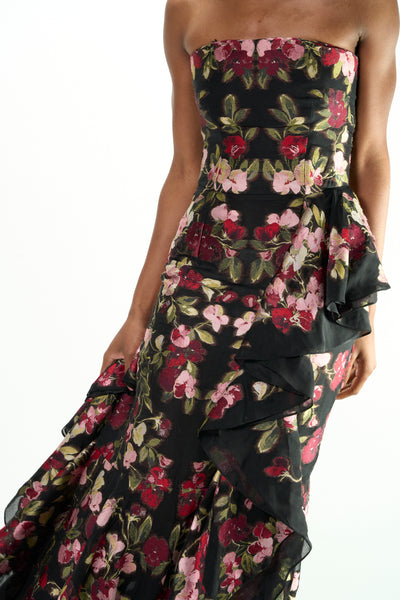 ALEXANDER MCQUEEN haute couture floral gown