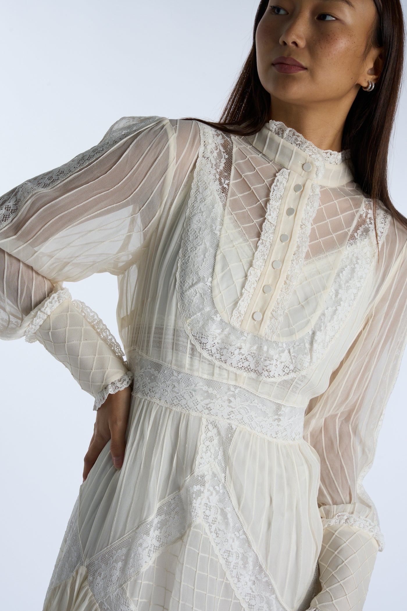 ZIMMERMANN white lace short dress size 3