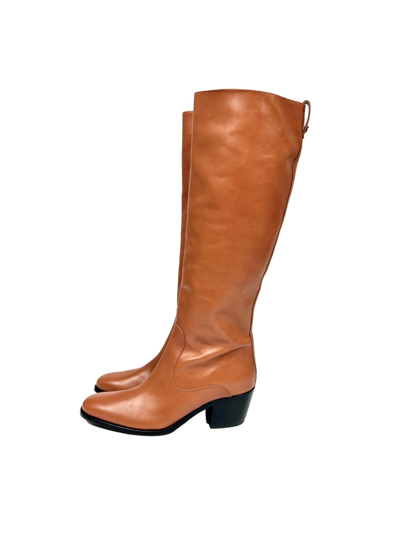 TOD'S Cognac Leather boots size 39 - Never Worn