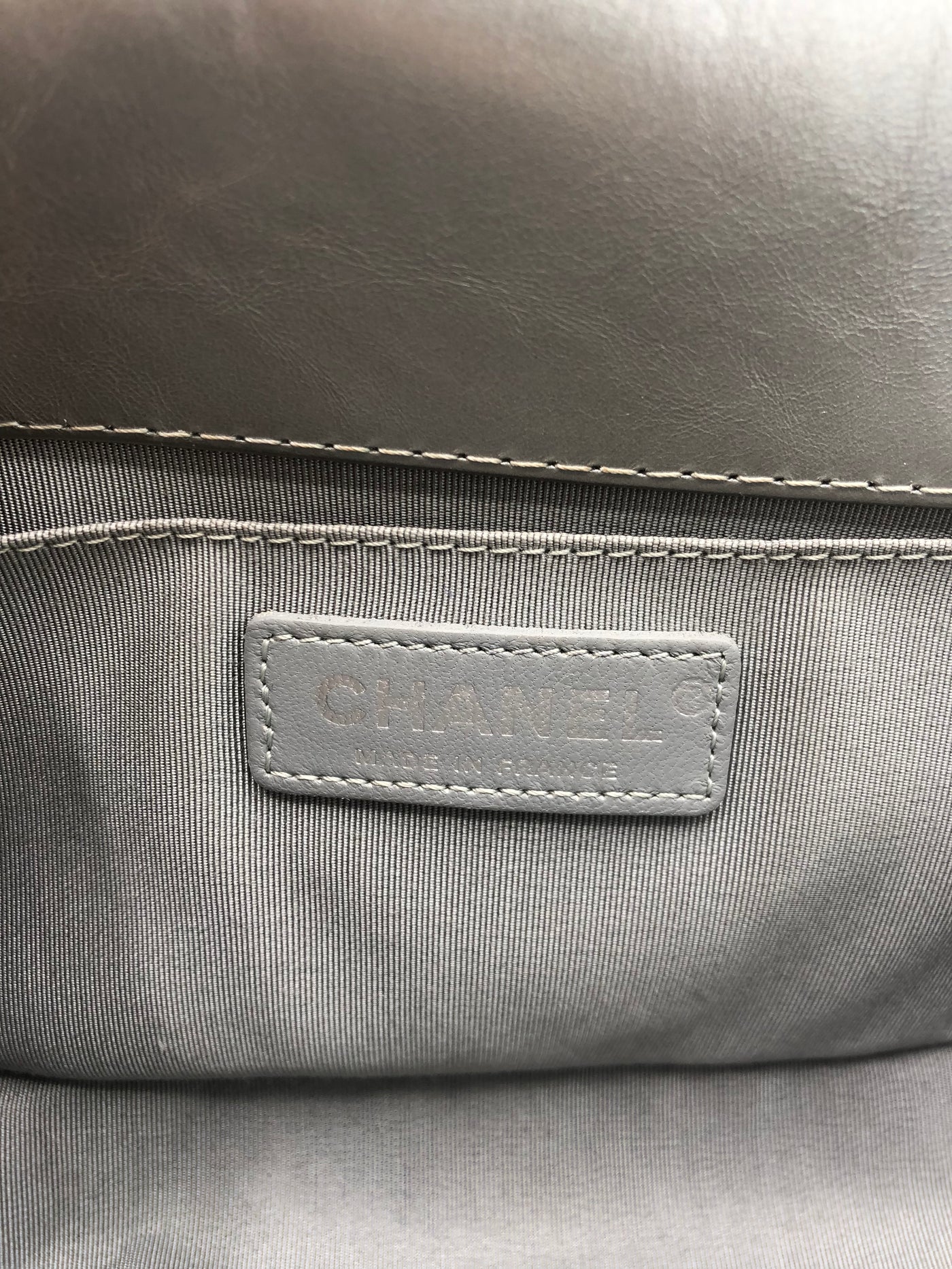 CHANEL Medium Silver Boy Handbag Limited Edition