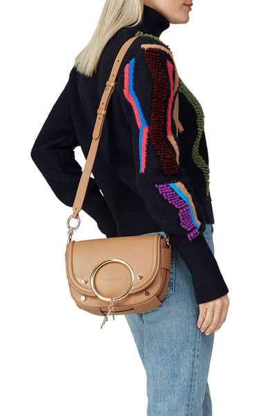 SEE BY CHLOE Mara biscotti handbag with metal charm