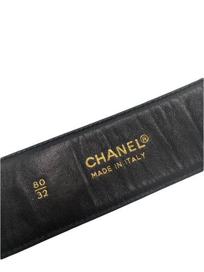 CHANEL 1990's collectible CC belt size 80cm