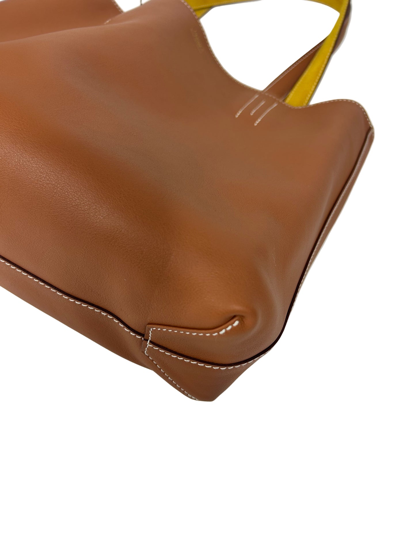 HERMES Double Sense Tote Gold Veau Sikkim Jaune de Naples Chevre Year 2023 Current RRP 3850 euros